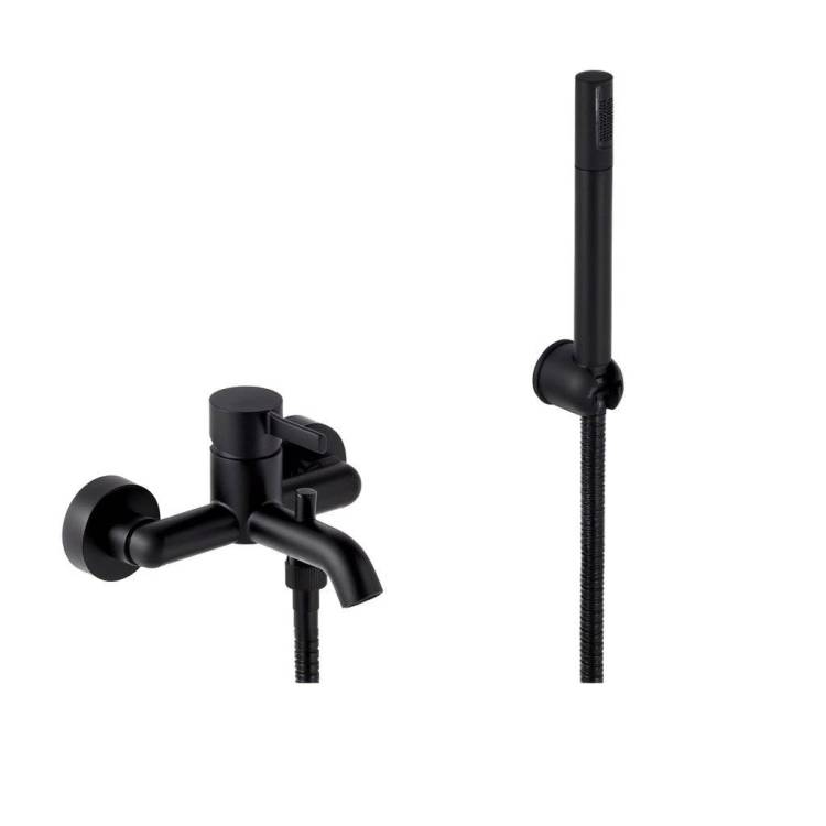 Смеситель для ванны Remer Metrica MC02NO черный матовый