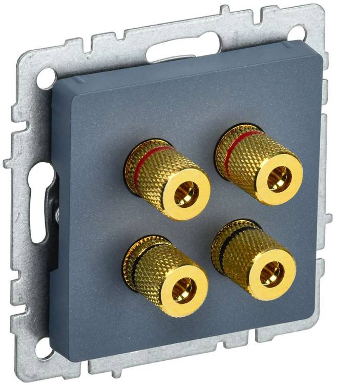 Акустическая розетка IEK Brite BR-S40-K35 маренго