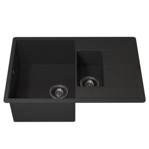 Мойка кухонная Uperwood Quartz UPD-05 3910202119 черная, 78x51