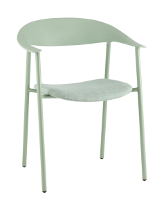 Стул Stool Group Eila PC018-C sage green с подушкой, зеленый