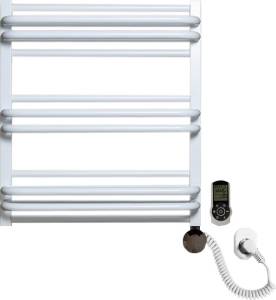 Полотенцесушитель электрический Luxrad Regular G Plus 064087 60х53 R, белый, терморегулятор selmo smart programm с пультом