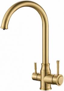 Смеситель для кухни ZorG Steel Hammer SH 763 INOX BRONZE PVD