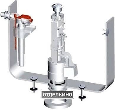 Механизм смыва ArtCeram HEA010 71 хром