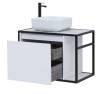 Тумба под раковину Aquanet Nova Lite Loft 75 L 261650 белый фото 5