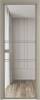 Межкомнатная дверь Profil Doors 2 AX цвет профиля Никель матовый, стекло безопасное 6 мм прозрачное 600x2000