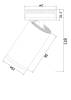 Потолочный светильник Technical Focus S 123 C058CL-01W фото 2