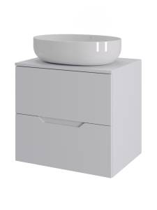 Тумба с раковиной Agger Свит SWE600ETWH-ST-5520W белая матовая, 60 см