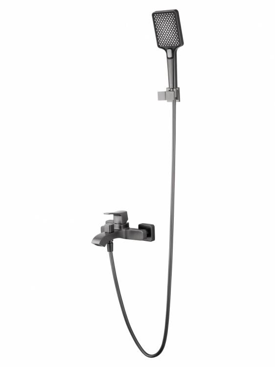 Смеситель для ванны Wonzon & Woghand WW-88037072-BGM с душем, темный графит