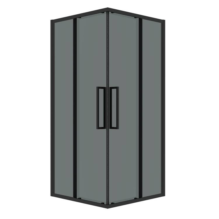 Душевой уголок Grossman Cosmo 300.K33.02.1010.21.10 профиль графит, стекло матовое, 100x100x195