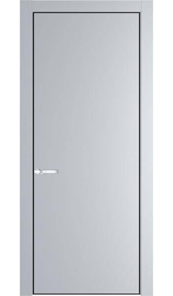 Межкомнатная дверь Profil Doors 1 PA полотно Лайт Грей, профиль черный 700x2000