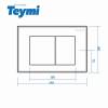 Кнопка смыва Teymi Aina T70013BM черный матовый фото 4