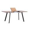 Стол обеденный Tetchair Darwin 20664 дуб вотан/чёрный 85x75x130 фото 6