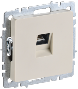 Розетка компьютерная RJ45 IEK Brite BR-K10-2-K10 бежевый