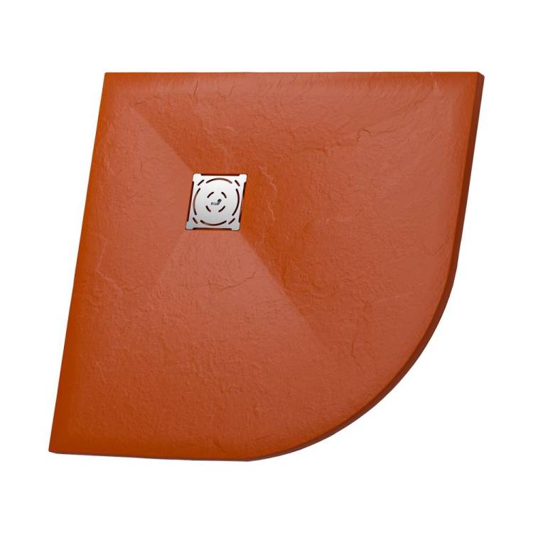 Поддон для душа RGW Stone Tray ST/R-Tr четверть круга, терракот, 90x90
