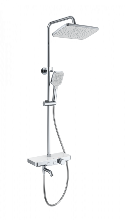 Душевая стойка Wonzon & Woghand WW-B3099-A-CR с термостатом, хром