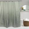 Штора для ванной Bath Plus Decor collection JAC1501 180x200, зеленая