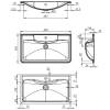 Раковина Belbagno BB800/455-LV-ART-ALR-NERO 80x45.5x14.5 черная фото 5