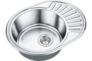 Мойка кухонная EMAR Steel ЕМЛ-5745 глянец