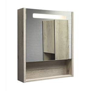 Зеркало-шкаф Comforty Марио 60 00-00015518 дуб дымчатый