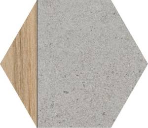 Керамогранит Vives Seine Hexagono Ligard Gris 23.3x26.8