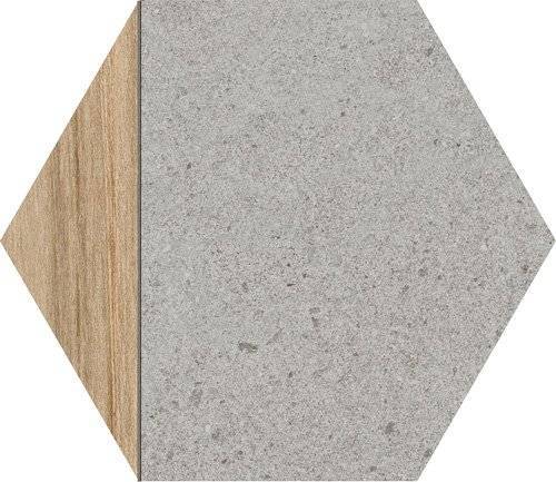 Керамогранит Vives Seine Hexagono Ligard Gris 23.3x26.8
