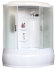 Душевая кабина Royal Bath RB 140ALP-C правая, профиль белый, стекло матовое, 140x95x225