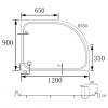 Поддон для душа Abber AD3E120 R белый, 90x120x13 фото 9