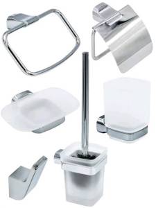 Набор аксессуаров для ванной Bath Plus Opus OP-979-2 серый