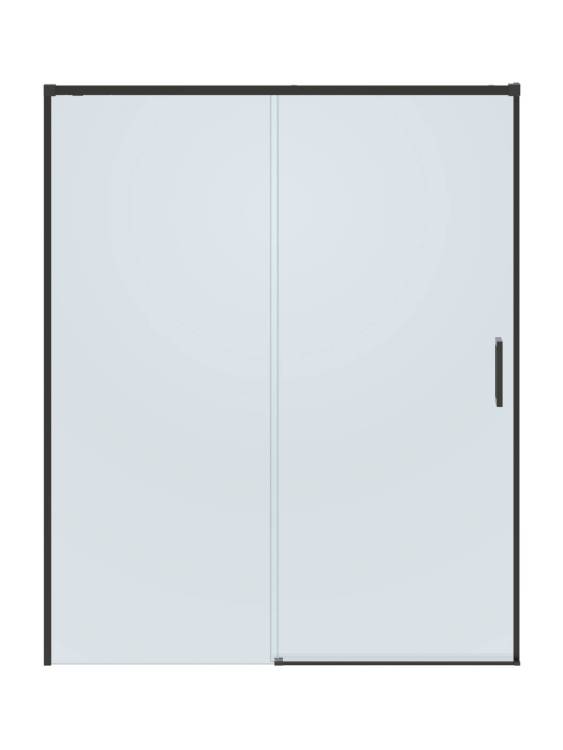 Душевая дверь в нишу Cezares PLANE-BF-1-160-C-GM профиль оружейная сталь, стекло прозрачное, 160x195