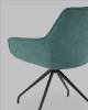 Кресло Stool Group Кимберли AV 344 W696/K15-K20PM-9005 зеленый, рогожка, замша, вращающееся фото 7