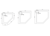 Поддон для душа Taliente PTA-10103 белый, 100x100x13 фото 3