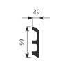 Плинтус Cosca Decor PX014 200x2x9.9 фото 2