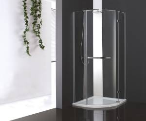 Душевой уголок Cezares BERGAMO-W-RH-1-120/100-ARCO-C-Cr-R-IV профиль хром, стекло прозрачное, 120x100x200