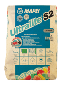 Клей для плитки Mapei Ultralite S2 Grey, 15 кг