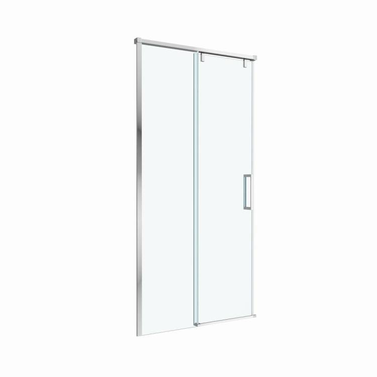 Душевая дверь в нишу BelBagno SOFT_CLOSE-1-BF-1-100-C-Cr профиль хром, стекло прозрачное, 100x200