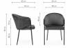 Стул Woodville Kortni 15703 dark grey/black фото 2