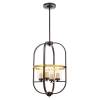 Подвесная люстра Lumina Deco Monterey LDP 1141-4 BK+MD фото 4