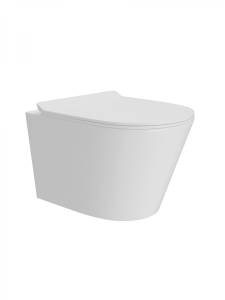 Унитаз подвесной Watersense Rita Pro Vortex W00751 безободковый, сиденье микролифт