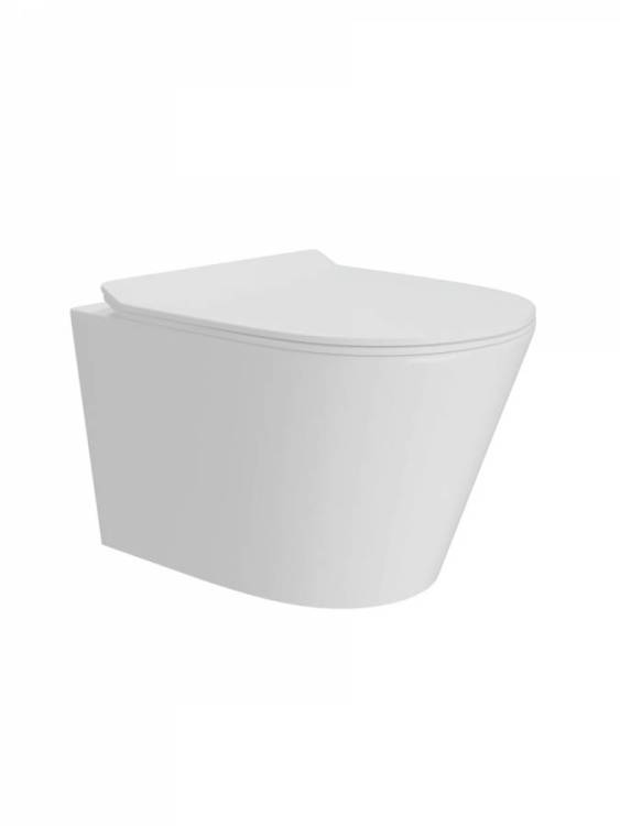 Унитаз подвесной Watersense Rita Pro Vortex W00751 безободковый, сиденье микролифт