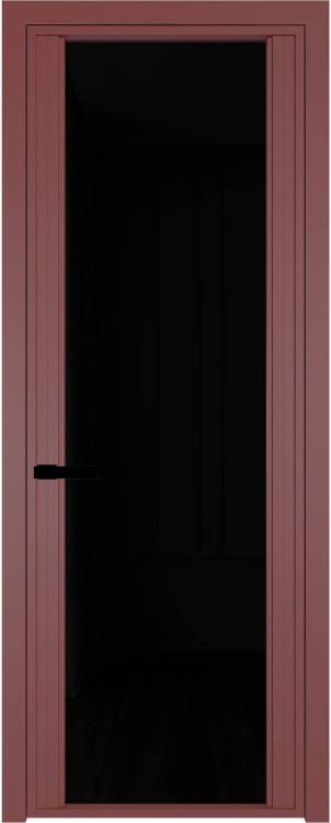 Межкомнатная дверь Profil Doors 2 AGP цвет профиля Красный антрацит, стекло безопасное 6 мм черный триплекс 700x2000