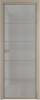 Межкомнатная дверь Profil Doors 5 AX цвет профиля Никель матовый, стекло безопасное 6 мм рэте 600x2000