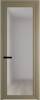 Межкомнатная дверь Profil Doors 1 AGP цвет профиля Шампань, стекло безопасное 6 мм матовое 600x2000