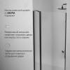 Душевая дверь в нишу Am.Pm Sunny W87G-100-1P-BT профиль черный матовый, стекло прозрачное, 100x190 фото 5