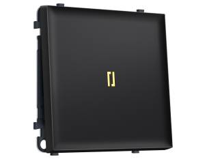 Комплект механизма 1-клавишного выключателя Ambrella Volt Sigma MS802010 черный матовый