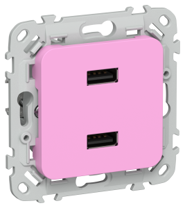 Розетка USB type A+A IEK Flite FI-U21-D31-K99 пурпурный