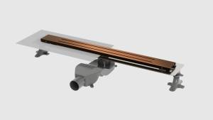 Душевой лоток Armadi Art Premium Trendy 983-80-BRB 80 см, Brushed Bronze