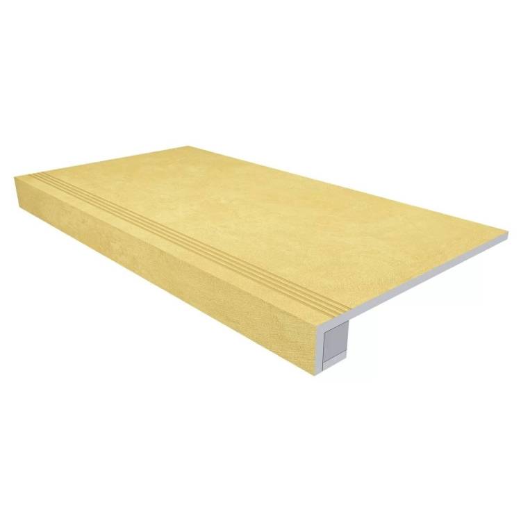 Ступень Ametis by Estima Spectrum 39140 Set/Steptrade/SR04_NS/33x120/Riser/SR04_NS/14,5x120 неполированная с бортиком 33x120 + Подступенок 14.5x120