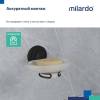Мыльница Milardo Easy EASBWSGM42, черная матовая фото 6