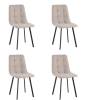 Набор из 4 стульев Stool Group Chilly OS-2011LUM-V seat Lum-31 beige DX4 lumos бежевый, рогожка
