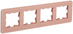 Рамка 4-постовая IEK Brite BR-M42-G-41-K97 розовый